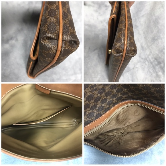 CELINE MACADAM FOLD OVER CLUTCH VGC - Picture 7 of 9